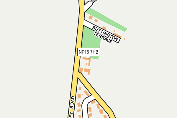 NP16 7HB map - OS OpenMap – Local (Ordnance Survey)
