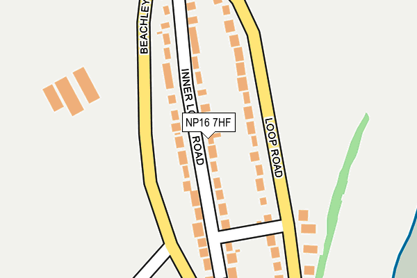 NP16 7HF map - OS OpenMap – Local (Ordnance Survey)