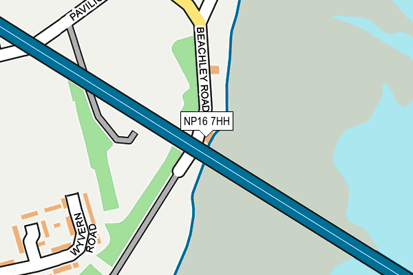 NP16 7HH map - OS OpenMap – Local (Ordnance Survey)