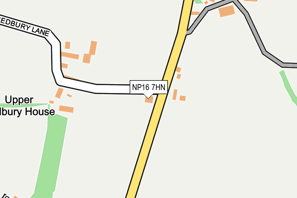 NP16 7HN map - OS OpenMap – Local (Ordnance Survey)