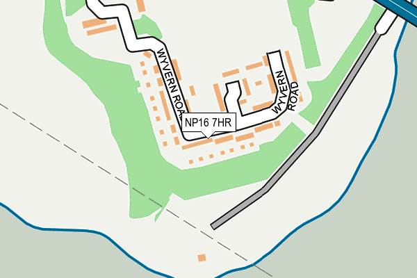 NP16 7HR map - OS OpenMap – Local (Ordnance Survey)