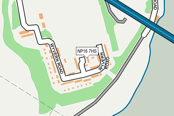 NP16 7HS map - OS OpenMap – Local (Ordnance Survey)