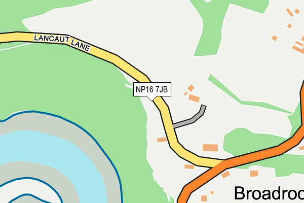 NP16 7JB map - OS OpenMap – Local (Ordnance Survey)