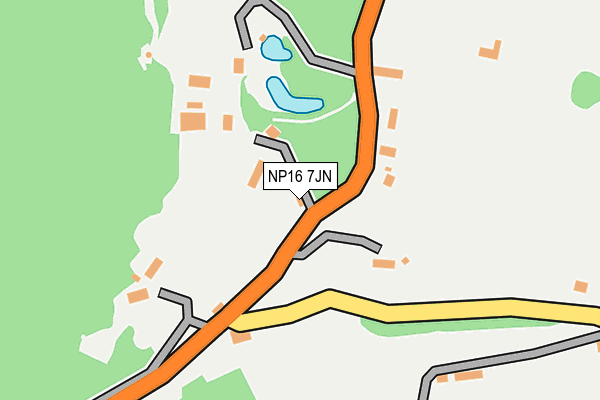 NP16 7JN map - OS OpenMap – Local (Ordnance Survey)