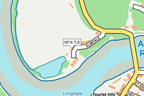 NP16 7LB map - OS OpenMap – Local (Ordnance Survey)