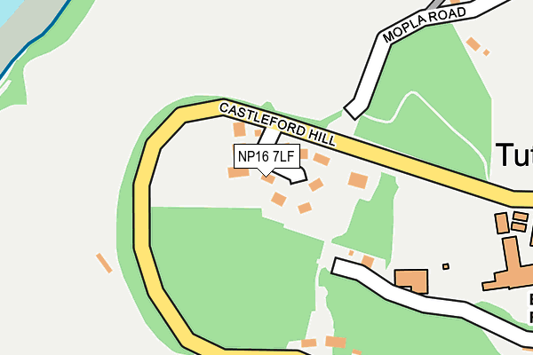NP16 7LF map - OS OpenMap – Local (Ordnance Survey)