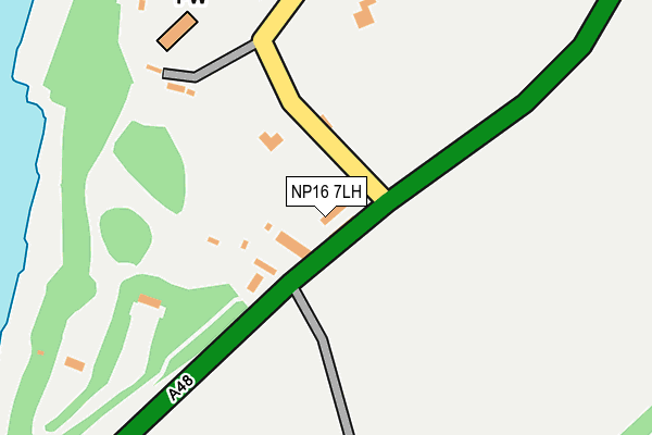 NP16 7LH map - OS OpenMap – Local (Ordnance Survey)