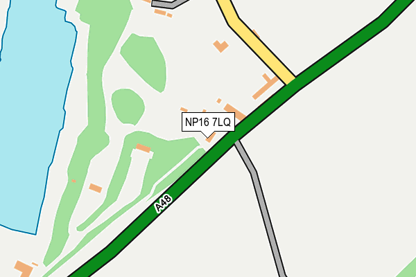 NP16 7LQ map - OS OpenMap – Local (Ordnance Survey)