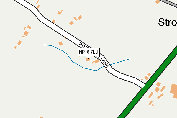 NP16 7LU map - OS OpenMap – Local (Ordnance Survey)