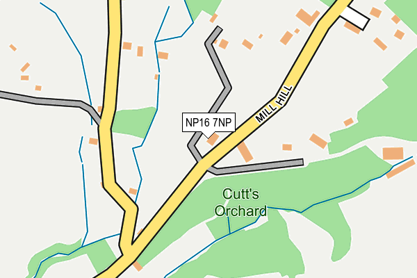 NP16 7NP map - OS OpenMap – Local (Ordnance Survey)