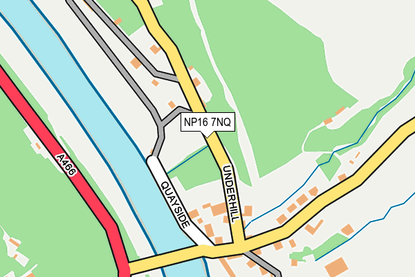 NP16 7NQ map - OS OpenMap – Local (Ordnance Survey)
