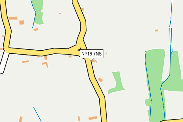 NP16 7NS map - OS OpenMap – Local (Ordnance Survey)