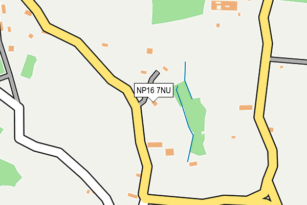NP16 7NU map - OS OpenMap – Local (Ordnance Survey)