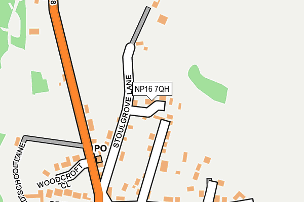 NP16 7QH map - OS OpenMap – Local (Ordnance Survey)