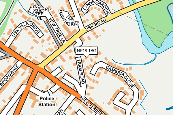 NP18 1BG map - OS OpenMap – Local (Ordnance Survey)