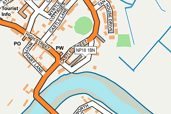 NP18 1BN map - OS OpenMap – Local (Ordnance Survey)