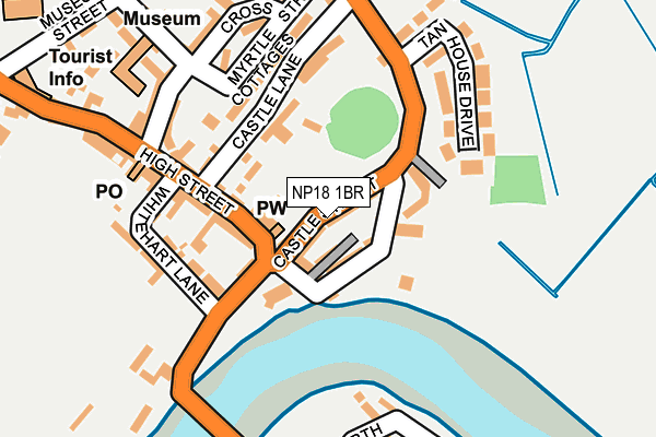 NP18 1BR map - OS OpenMap – Local (Ordnance Survey)