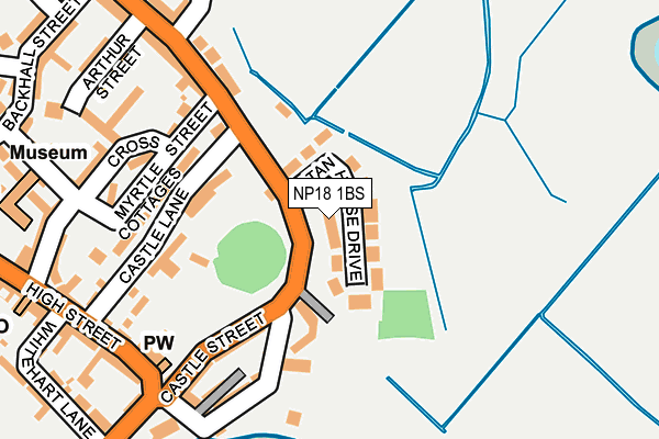 NP18 1BS map - OS OpenMap – Local (Ordnance Survey)