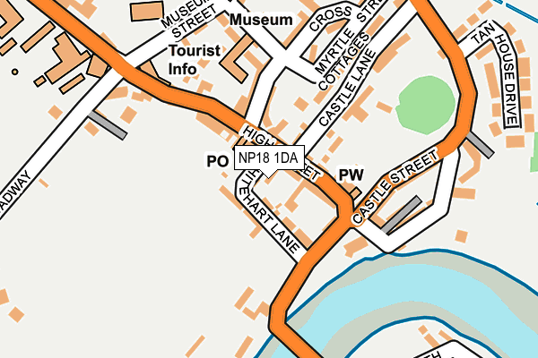 NP18 1DA map - OS OpenMap – Local (Ordnance Survey)