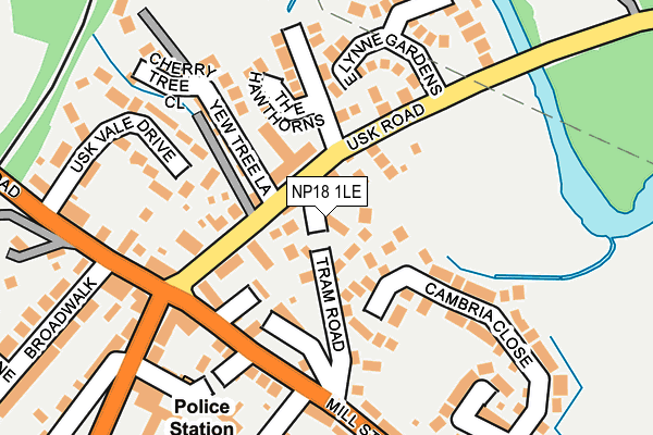 NP18 1LE map - OS OpenMap – Local (Ordnance Survey)