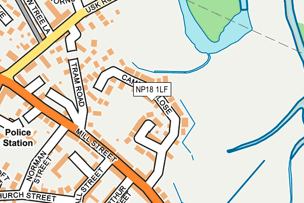 NP18 1LF map - OS OpenMap – Local (Ordnance Survey)