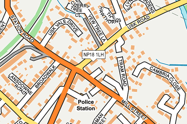 NP18 1LH map - OS OpenMap – Local (Ordnance Survey)