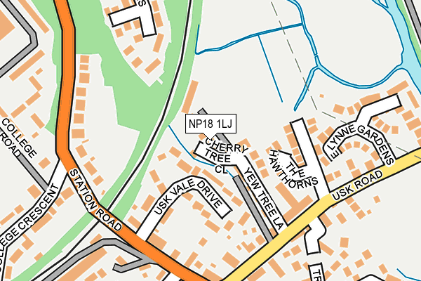 NP18 1LJ map - OS OpenMap – Local (Ordnance Survey)