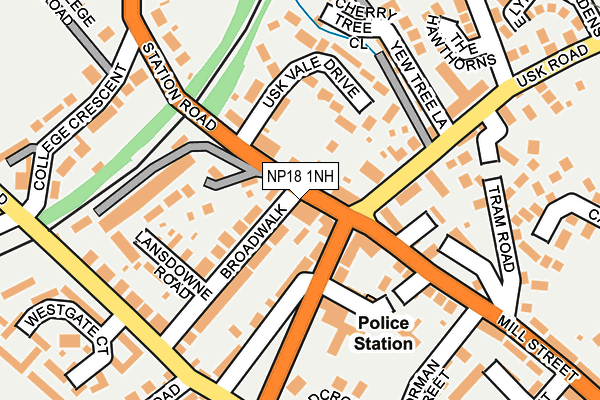 NP18 1NH map - OS OpenMap – Local (Ordnance Survey)