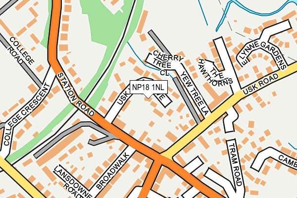NP18 1NL map - OS OpenMap – Local (Ordnance Survey)