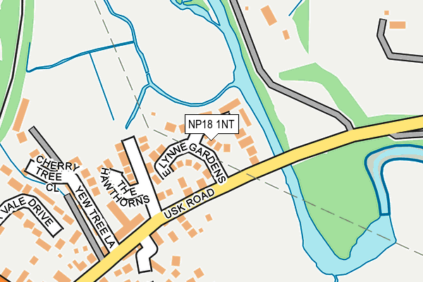 NP18 1NT map - OS OpenMap – Local (Ordnance Survey)
