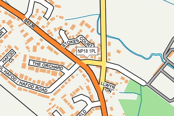 NP18 1PL map - OS OpenMap – Local (Ordnance Survey)