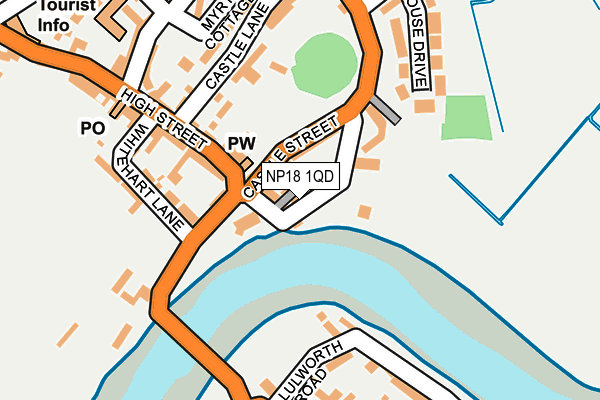 NP18 1QD map - OS OpenMap – Local (Ordnance Survey)