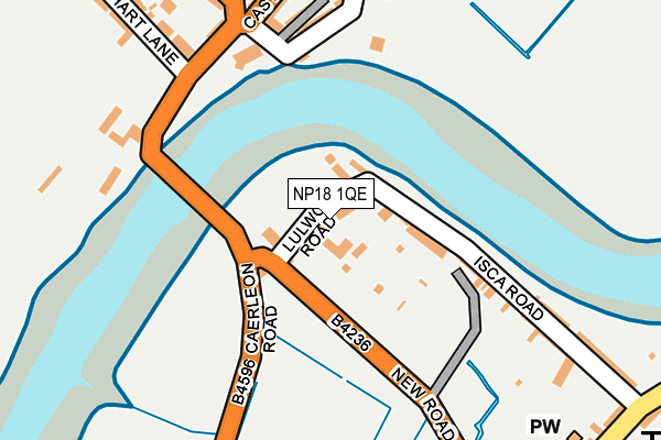 NP18 1QE map - OS OpenMap – Local (Ordnance Survey)