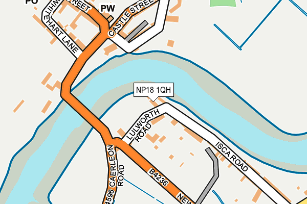 NP18 1QH map - OS OpenMap – Local (Ordnance Survey)