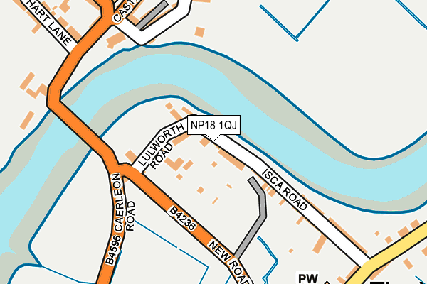NP18 1QJ map - OS OpenMap – Local (Ordnance Survey)