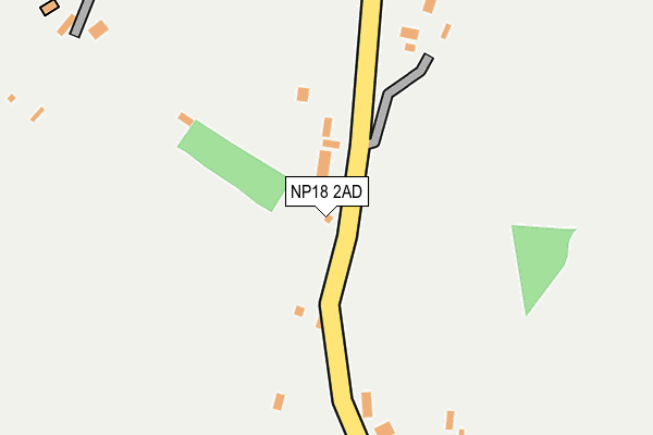NP18 2AD map - OS OpenMap – Local (Ordnance Survey)