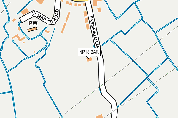 NP18 2AR map - OS OpenMap – Local (Ordnance Survey)