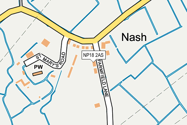 NP18 2AS map - OS OpenMap – Local (Ordnance Survey)