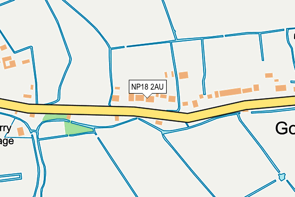 NP18 2AU map - OS OpenMap – Local (Ordnance Survey)
