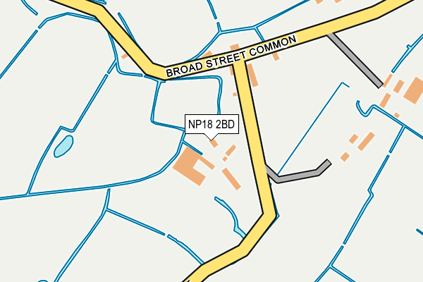 NP18 2BD map - OS OpenMap – Local (Ordnance Survey)