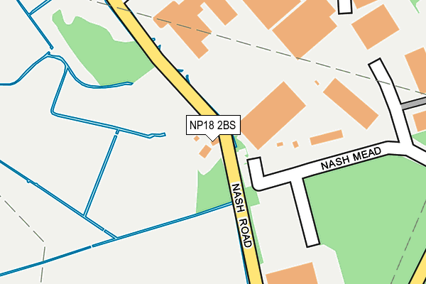 NP18 2BS map - OS OpenMap – Local (Ordnance Survey)