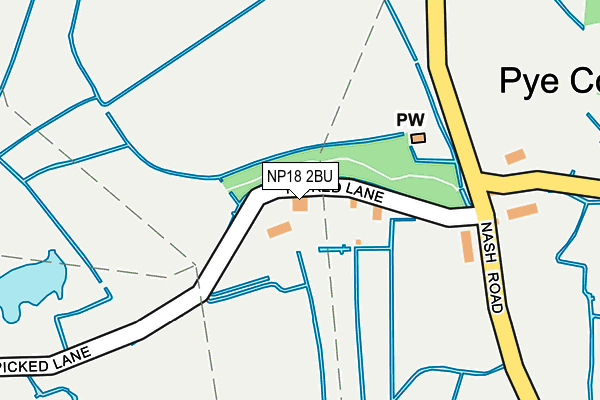 NP18 2BU map - OS OpenMap – Local (Ordnance Survey)