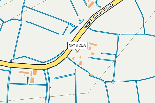 NP18 2DA map - OS OpenMap – Local (Ordnance Survey)