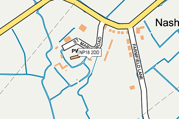 NP18 2DD map - OS OpenMap – Local (Ordnance Survey)