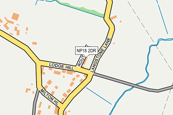 NP18 2DR map - OS OpenMap – Local (Ordnance Survey)