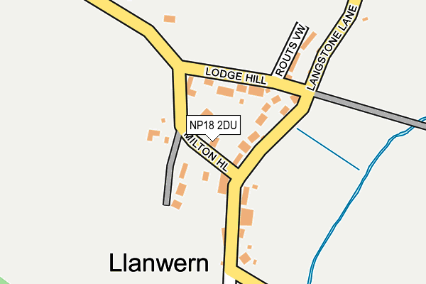 NP18 2DU map - OS OpenMap – Local (Ordnance Survey)