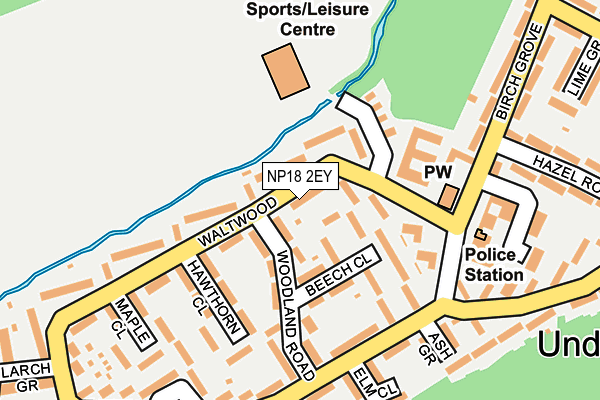NP18 2EY map - OS OpenMap – Local (Ordnance Survey)
