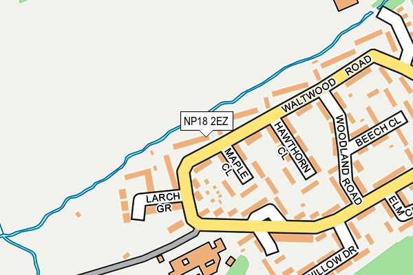 NP18 2EZ map - OS OpenMap – Local (Ordnance Survey)