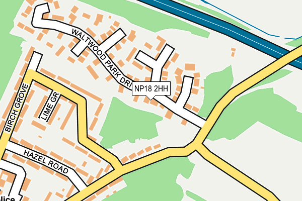 NP18 2HH map - OS OpenMap – Local (Ordnance Survey)