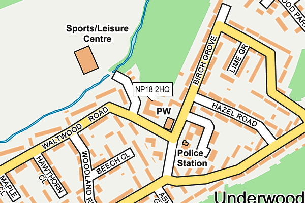 NP18 2HQ map - OS OpenMap – Local (Ordnance Survey)